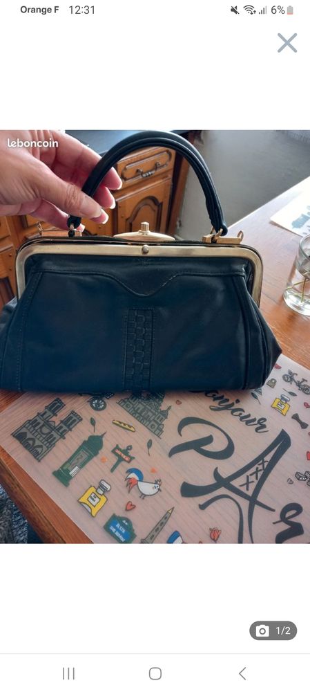 Sac a main en cuir vintage diligence 50 Mont-Saint-Aignan (76)
