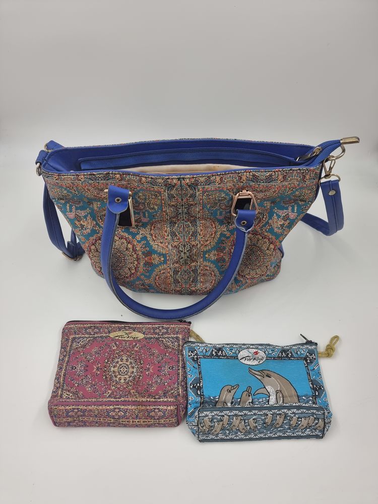 Sac � main multicolore avec petites trousses assorties 2 Vulbens (74)