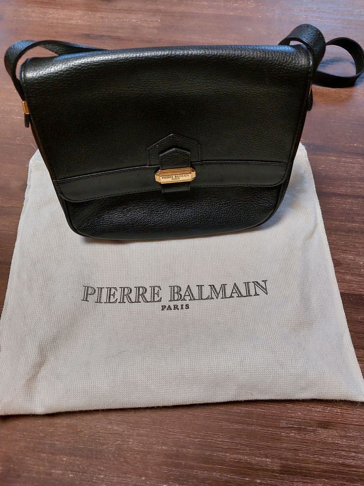 Sac � main Pierre Balmain cuir noir 60 Antony (92)