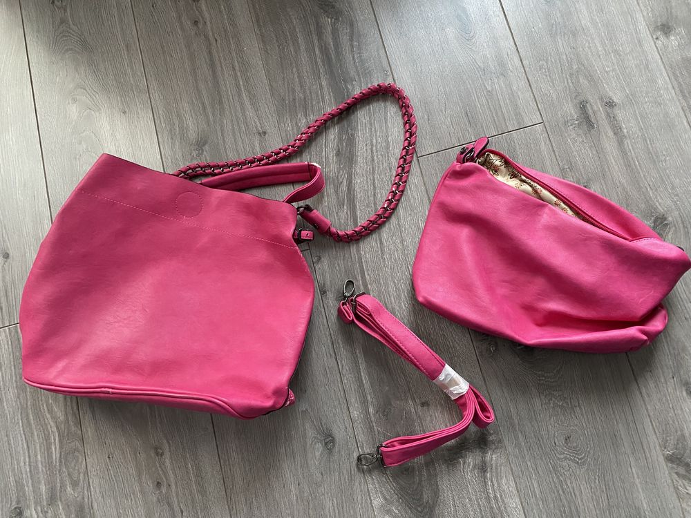 Sac � main rose vif + pochette 25 Courbevoie (92)