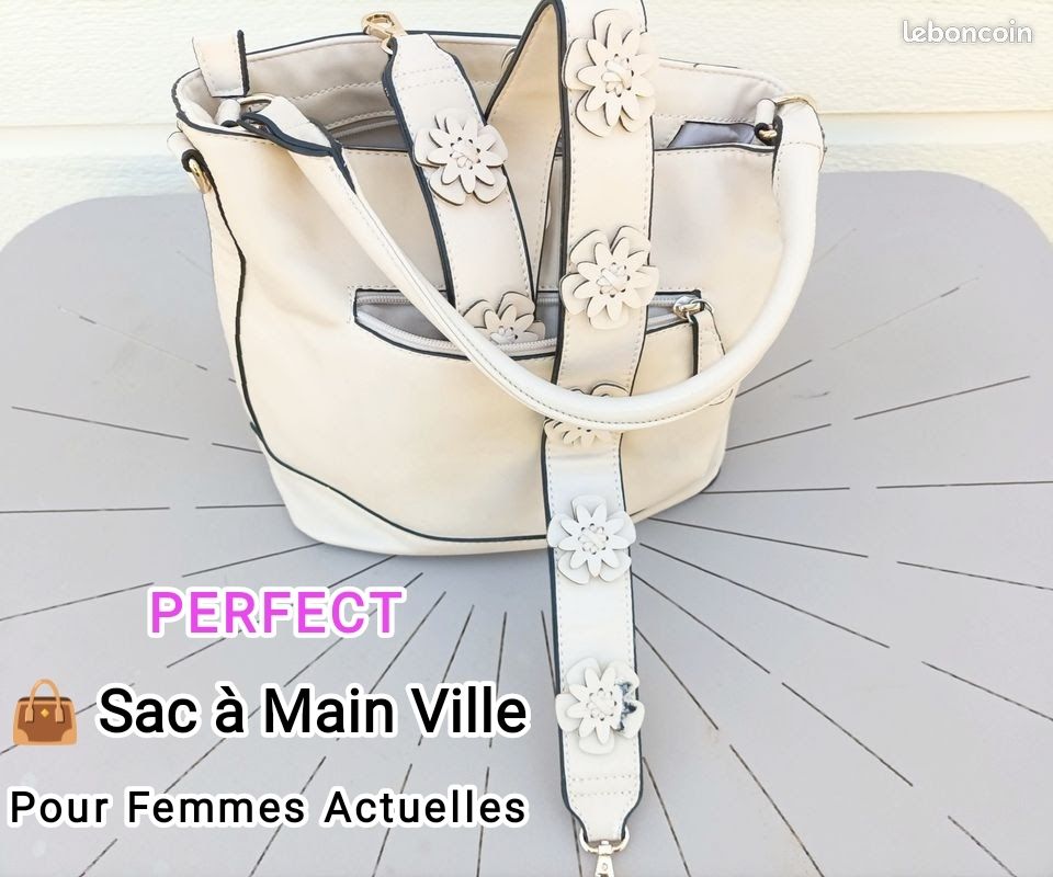 Sac � Main de Ville couleur beige 10 Bessenay (69)