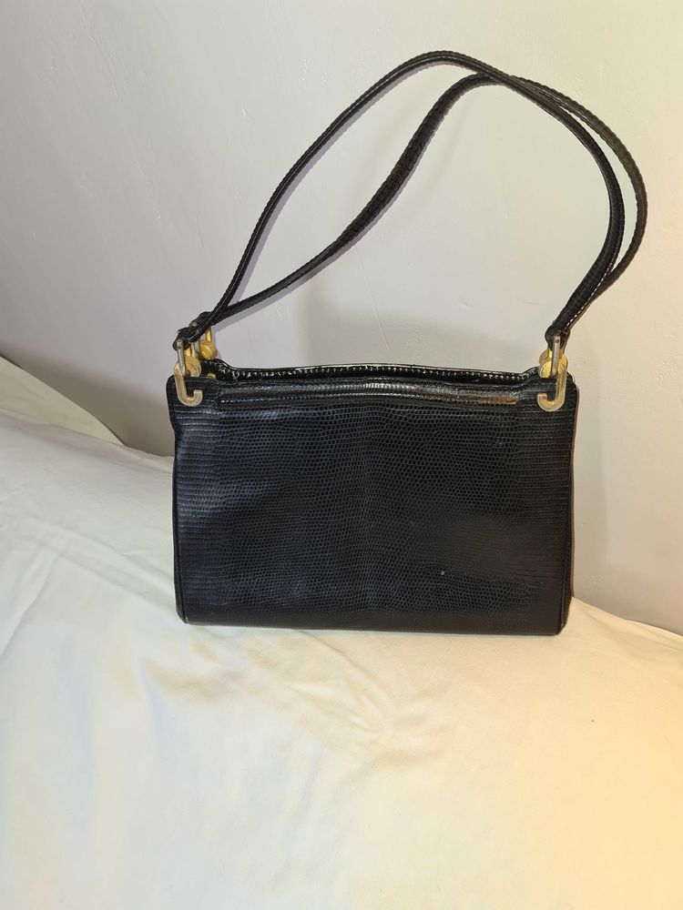 sac �   main vintage .Ann�es 50.TBE pour son � �ge.Cuir effet lezard.Clutch. 13 Gravigny (27)