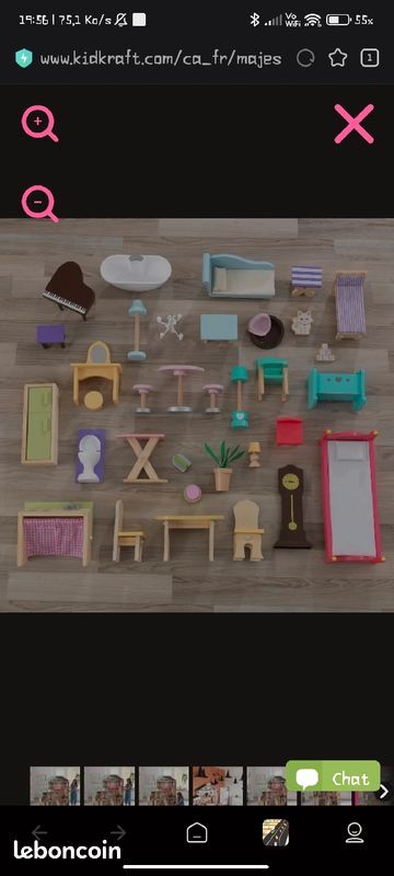 Maison de poup�es en bois 70 Eurville-Bienville (52)