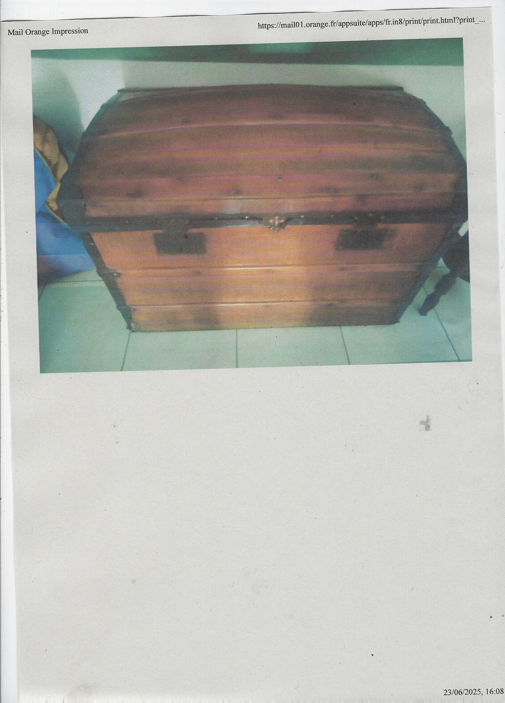 malle rustique sapin 70 euros � d�battre 70 Souppes-sur-Loing (77)