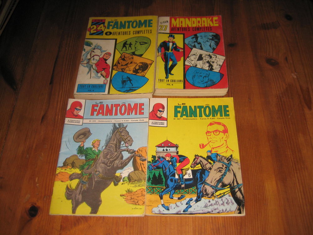 lot 12 bd MANDRAKE (mondes mysterieux)+ LE FANTOME (aventures americaines) 1970 15 C�zy (89)