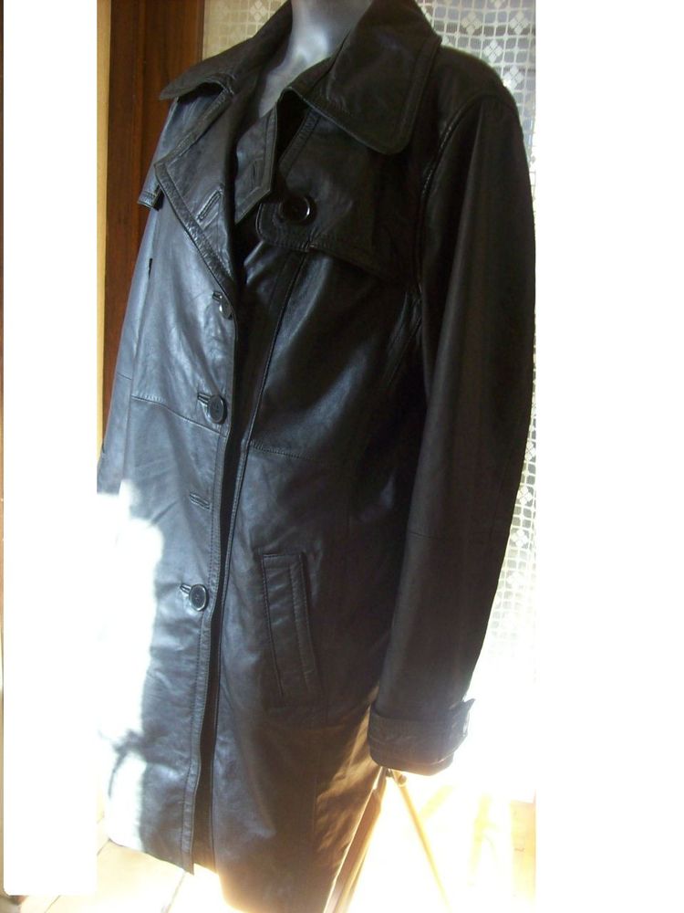 MANTEAU en cuir d'agneau - 44 - 80 Martigues (13)