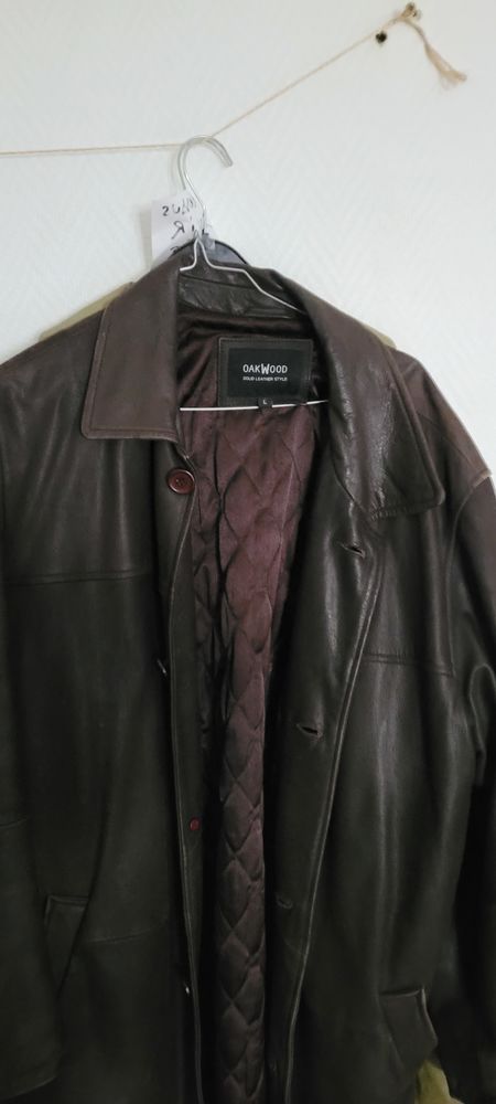 Manteau cuir marron 30 Le Coteau (42)