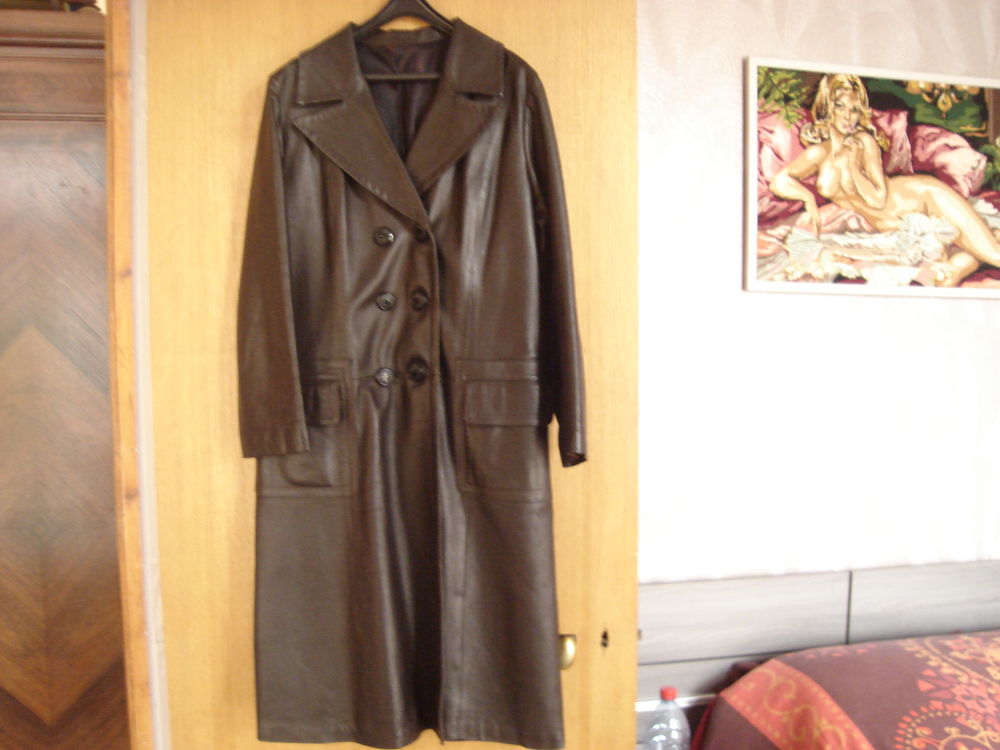 Manteau cuir très souple taille 42/44 50 Vernon (27)