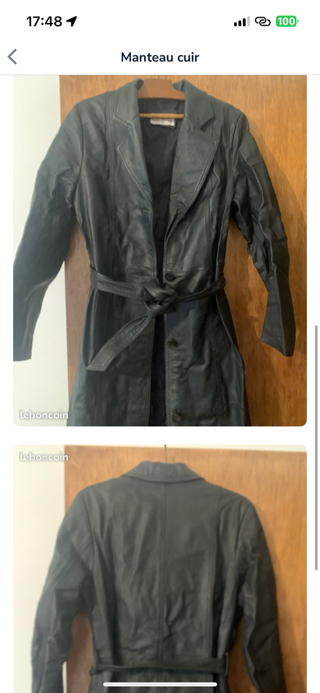 Manteau cuir 40 Rougiers (83)