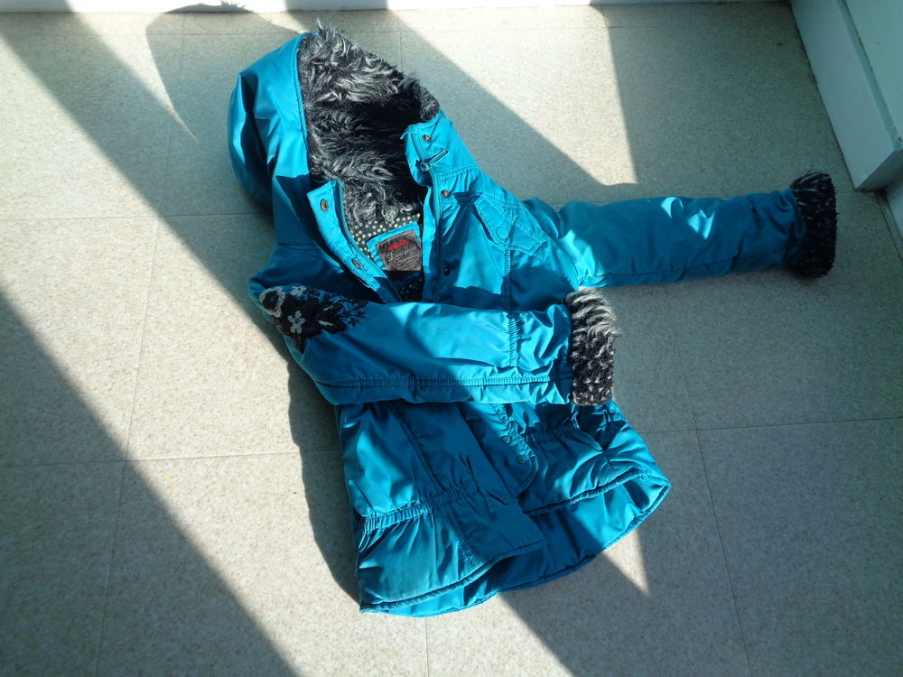 manteau doudoune parka fille 8 ans 25 Orange (84)