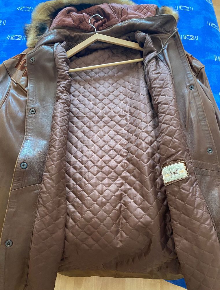 Manteau femme cuir agneau marron tr�s bon �tat T38 M 0 Ch�tenay-Malabry (92)