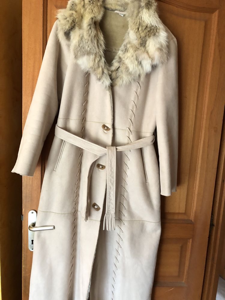 manteau col fourrure coyotte tr�s bonne affaire petit prix 80 Folelli (20)