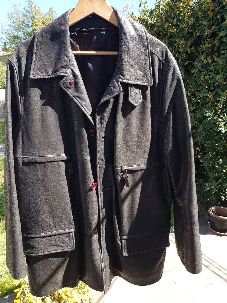 Manteau 3/4 Homme cuir v�ritable. 50 Les Arcs (83)