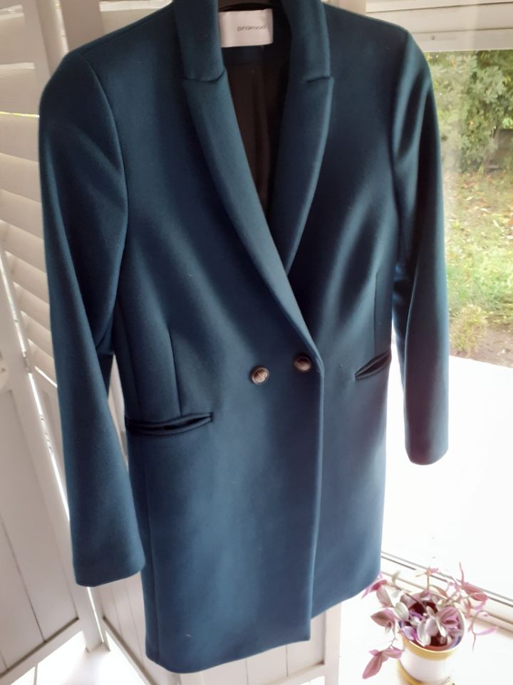 Manteau laine bleu canard 30 Talence (33)