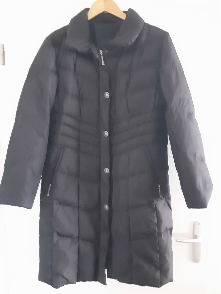 Manteau Long Matelass� Noir avec Col Montant 6 Auray (56)