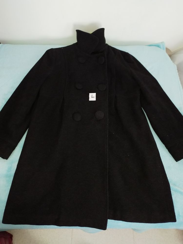 Manteau mi-long noir - Taille L 20 Fontenay-sous-Bois (94)