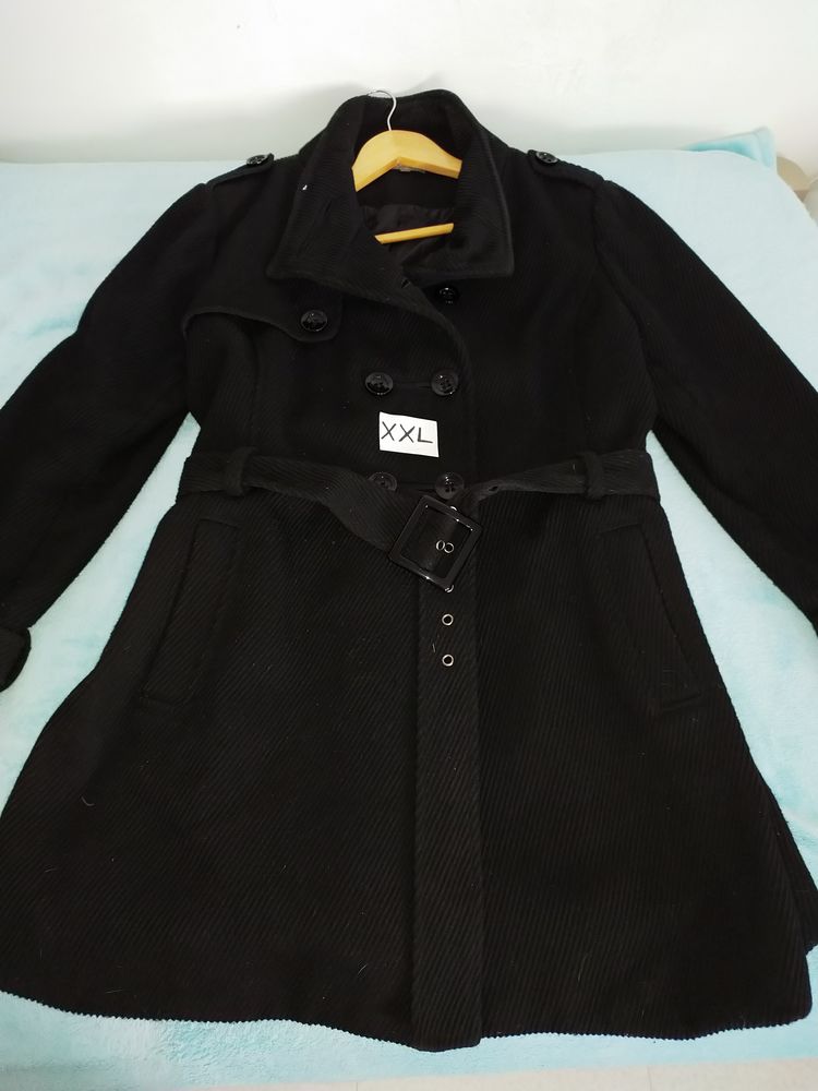 Manteau long noir XXL 40 Fontenay-sous-Bois (94)