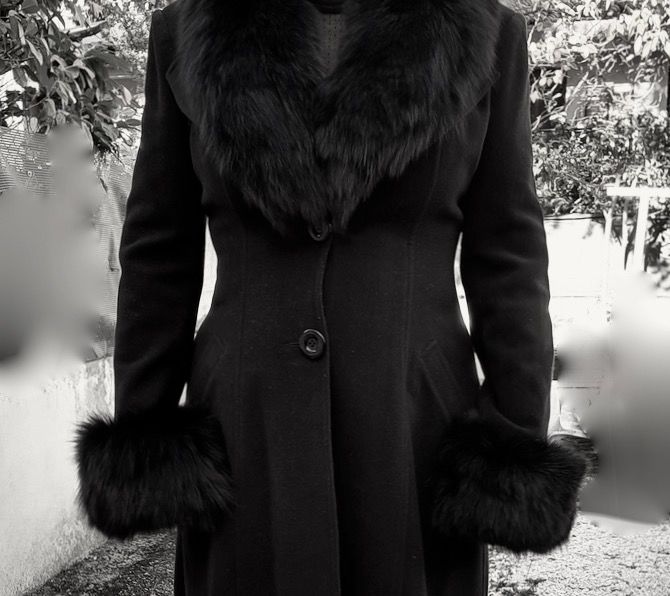 Manteau long noir �l�gant 40 L�zignan-Corbi�res (11)