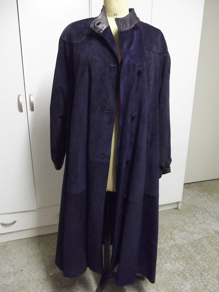 MANTEAU long Su�dine bleu 45 Touques (14)