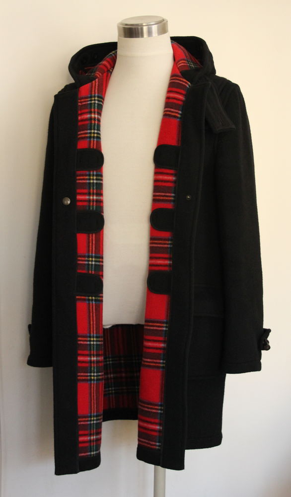Manteau noir et clan  Duffle-coat Stewart Morris GLOVERALL 450 Issy-les-Moulineaux (92)