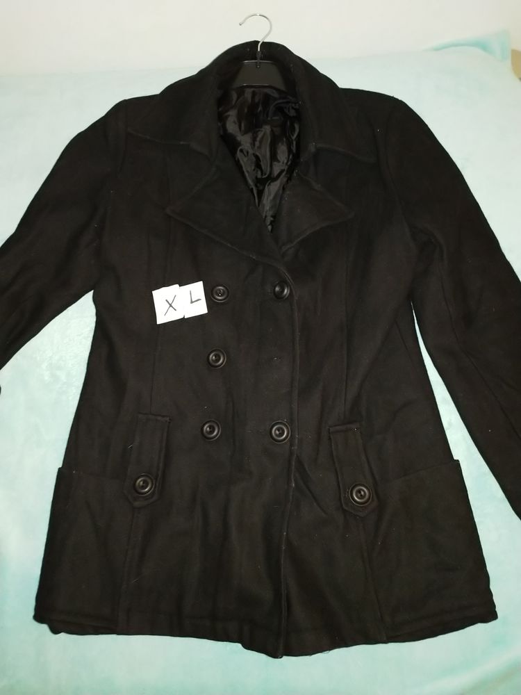 Manteau Noir mi-long - Taille XL 20 Fontenay-sous-Bois (94)
