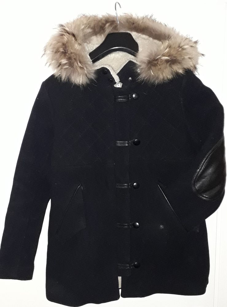 Manteau noir SANDRO T36 18 Le Ch�telet-en-Brie (77)