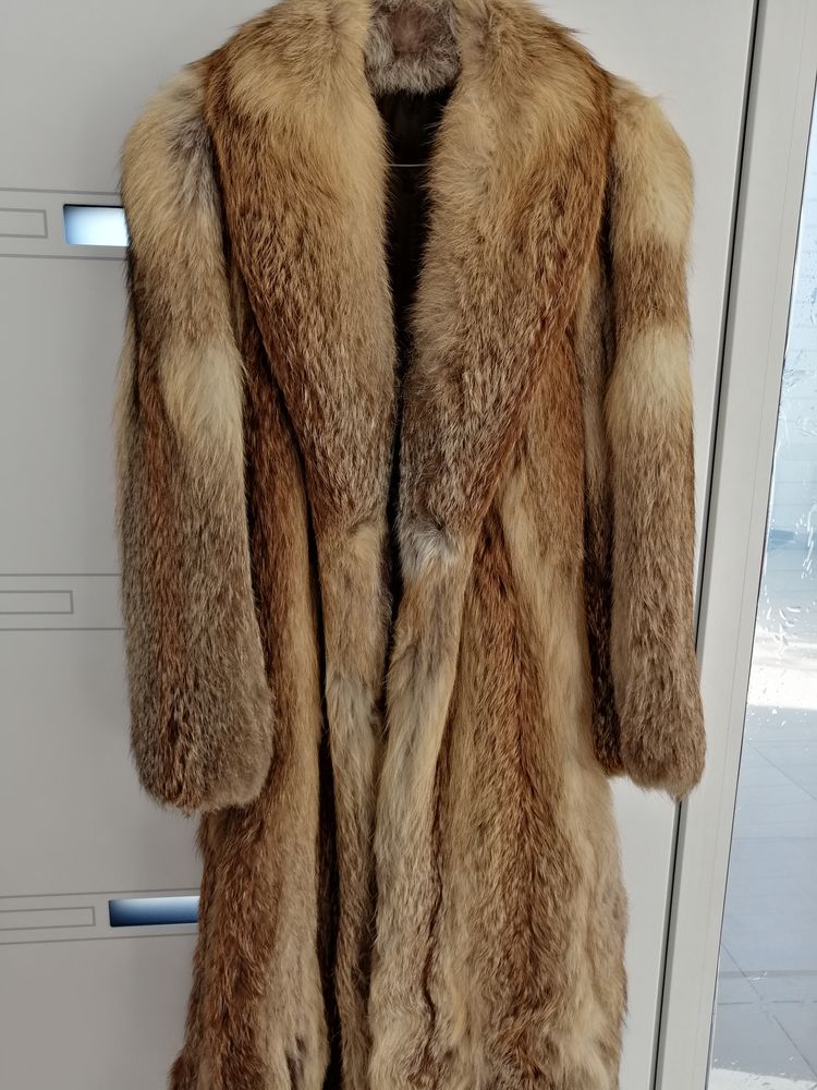 manteau de fourrure renard
