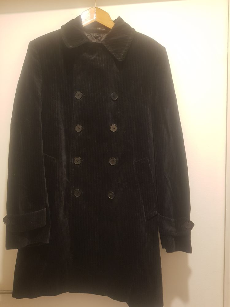 MANTEAU VELOURS NOIR EPAIS ET DOUBLE _ TAILLE 40 _ ZARA MAN 49 Paris 20 (75)