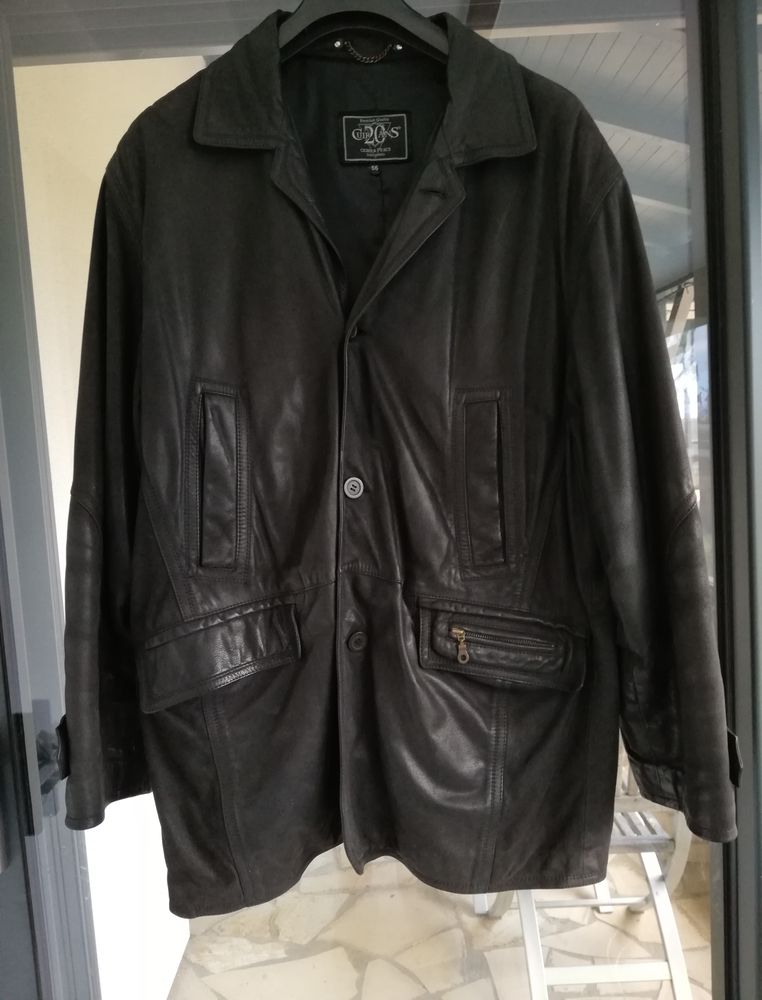 Manteau / Veste cuir 3/4 Homme taille XL 38 Saint-Loup-Cammas (31)