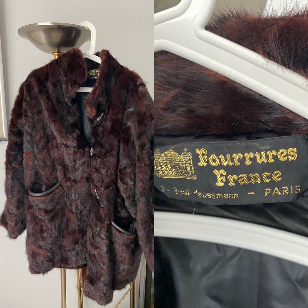 2 manteaux en fourrure v�ritable + 1 tour de cou en vison + echarpe en sconce 150 Vaur�al (95)