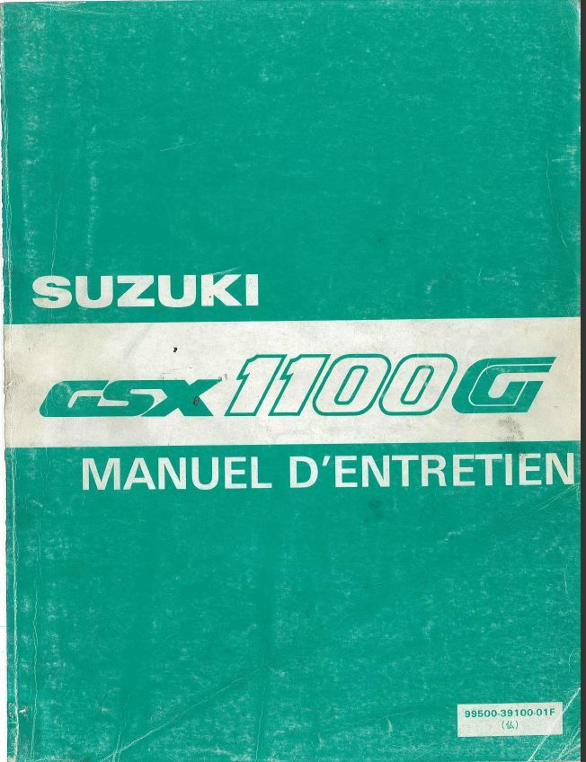 manuel d'atelier Suzuki GSX 1100 G 1992 10 Lyon 2 (69)