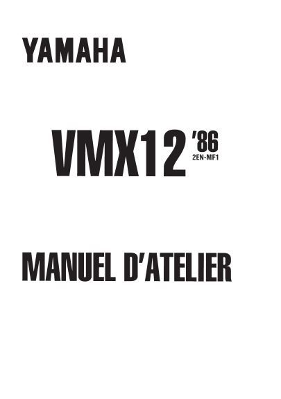 Manuel de r�paration Yamaha 1200 Vmax 10 Montpellier (34)