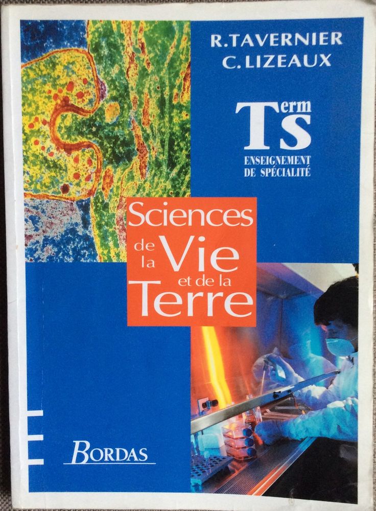 Manuel scolaire  Sciences de la vie et de la terre  TS 1 Paris 17 (75)