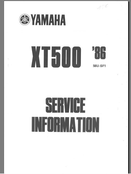 Manuels de r�paration yamaha 500 XT 15 Toulouse (31)