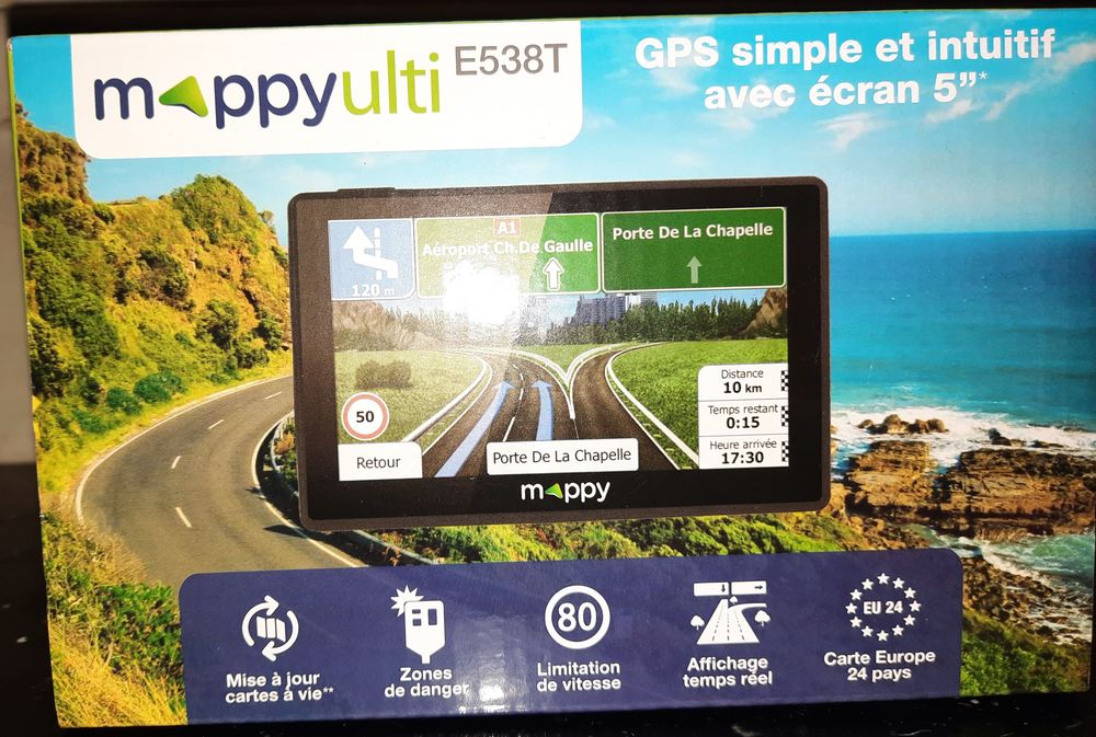 GPS MAPPY E538T 5  14 pays CAV extra slim
50 Creil (60)