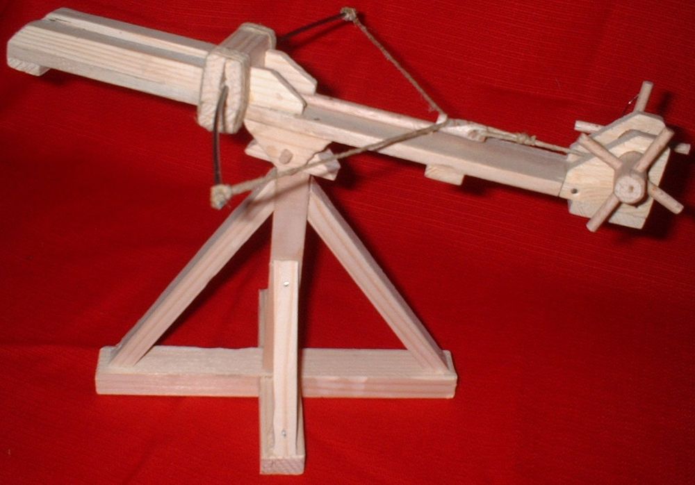 Maquette d'arbal�te � tour. 52 Nantes (44)