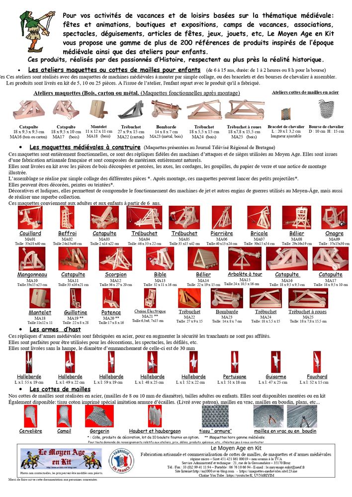 Maquettes et atelier m�di�val 1 Rennes (35)