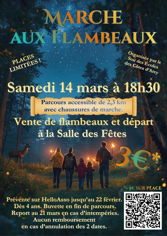 marche aux flambeaux 0 Les C�tes-d'Arey (38)