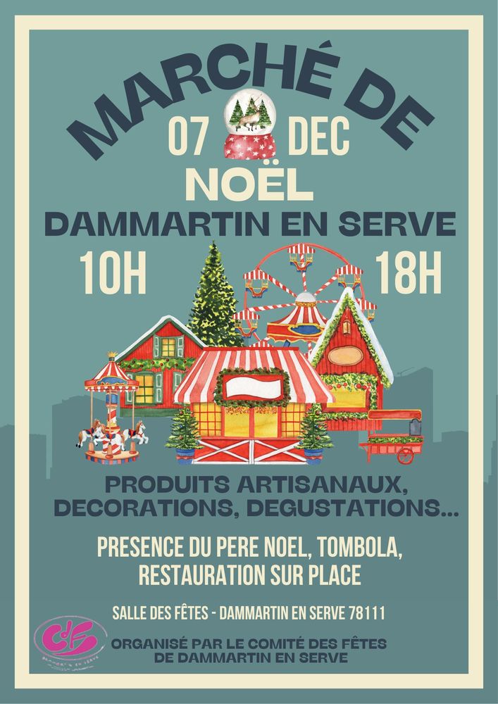 Marché de noël organisé par le Comité des fêtes de Dammartin 0 Dammartin-en-Serve (78)
