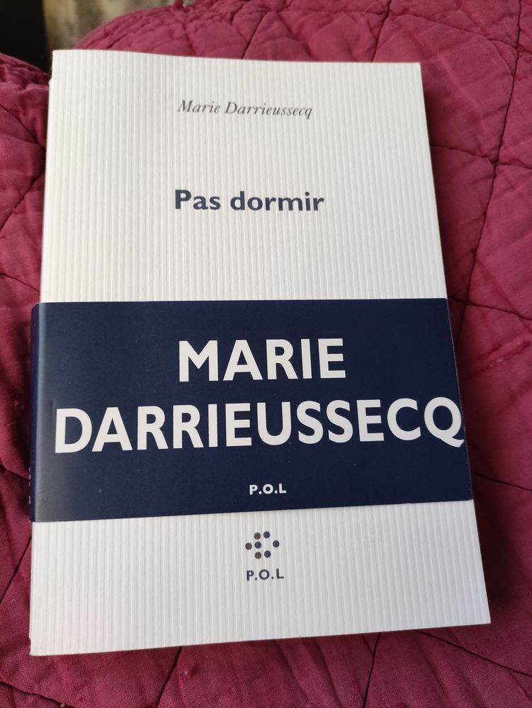 Marie Darrieussecq   Pas Dormir   Ed. POL 9 Paris 12 (75)