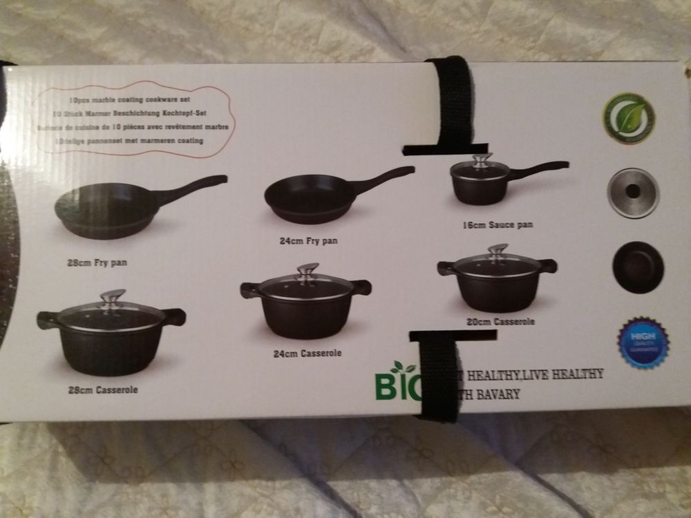 Marmite et po�le de cuisine 10 pi�ces neuve bio 85 Boulay-Moselle (57)