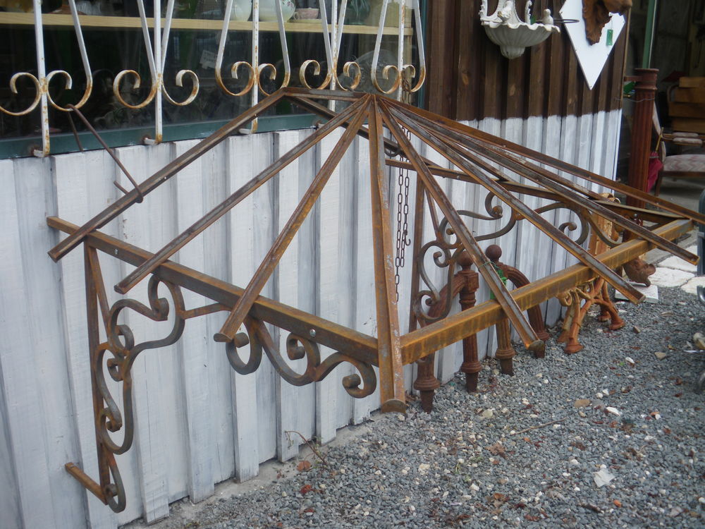 Marquise en fer forg� 650 Ch�teau-l'�v�que (24)