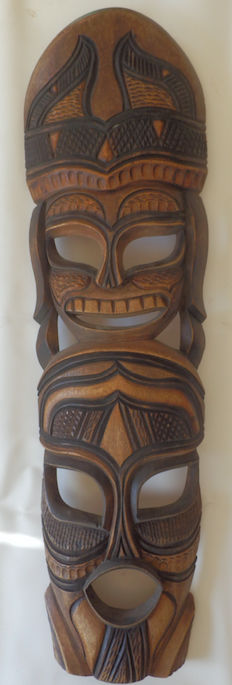 Masque africain bois 30 Le Gosier (97)