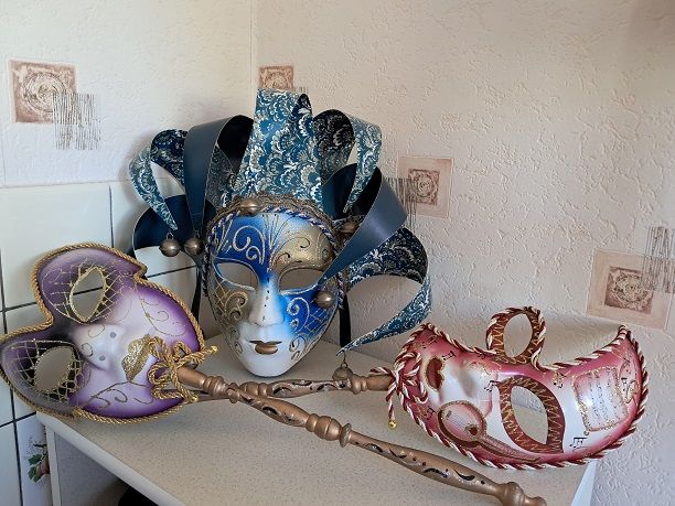 Masque v�nitien main italie deguisement cosplay fete bridger 39 F�ves (57)