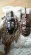 lot 2 masques africain bois 15 Genilac (42)