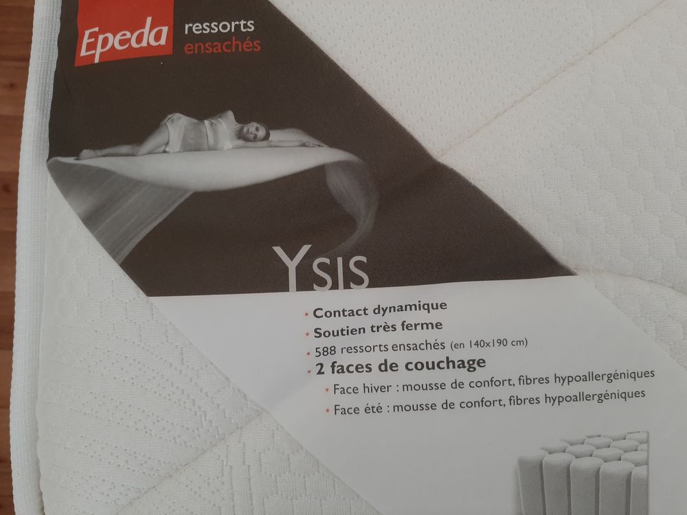 matelas 140x190 +sommier 140x190 les 2 de marque EPEDA 0 Colomiers (31)