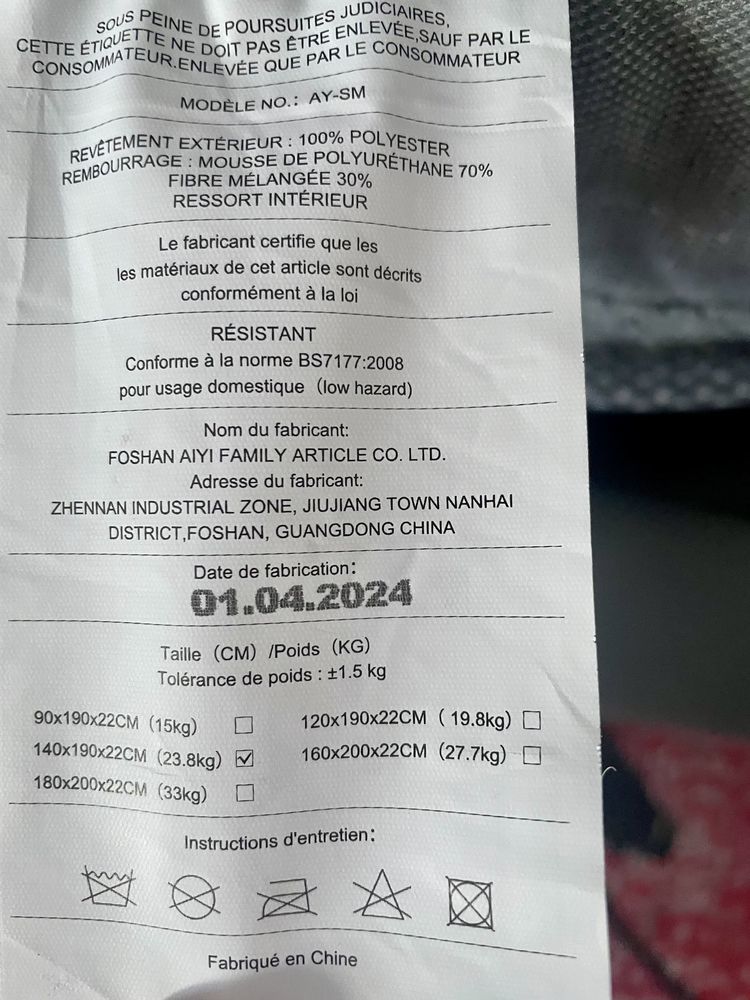 matelas deux places 50 Orl�ans (45)