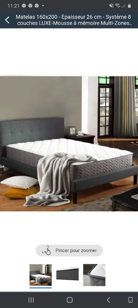 Matelas m�moire de forme 0 Donneville (31)