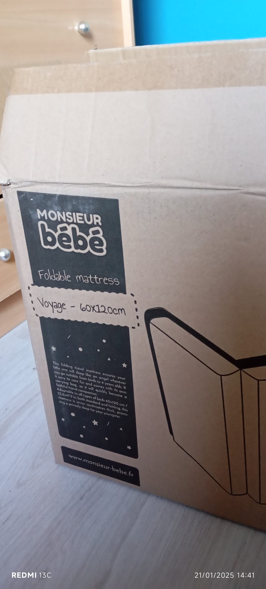 Matelas de voyage pliable  Monsieur B�b�  60x120 cm 20 Saint-Pierre-la-Palud (69)