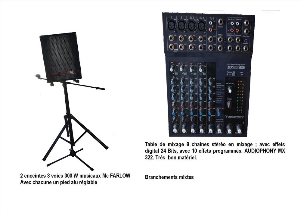 Mat�riel complet pour DJ 0 Blois (41)